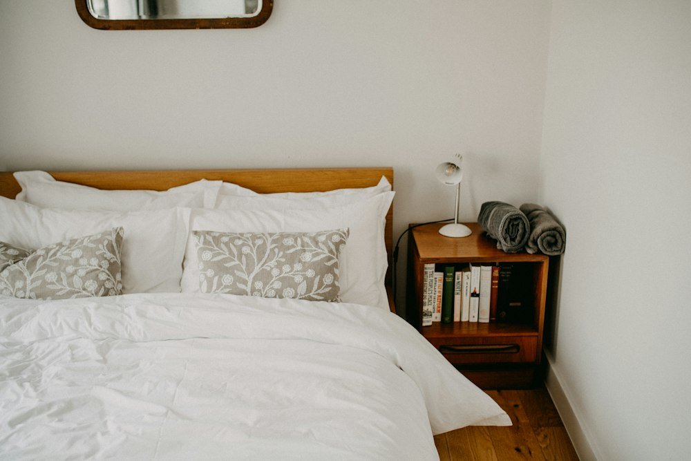 Warm Bedside Lighting for a Guest Bedroom