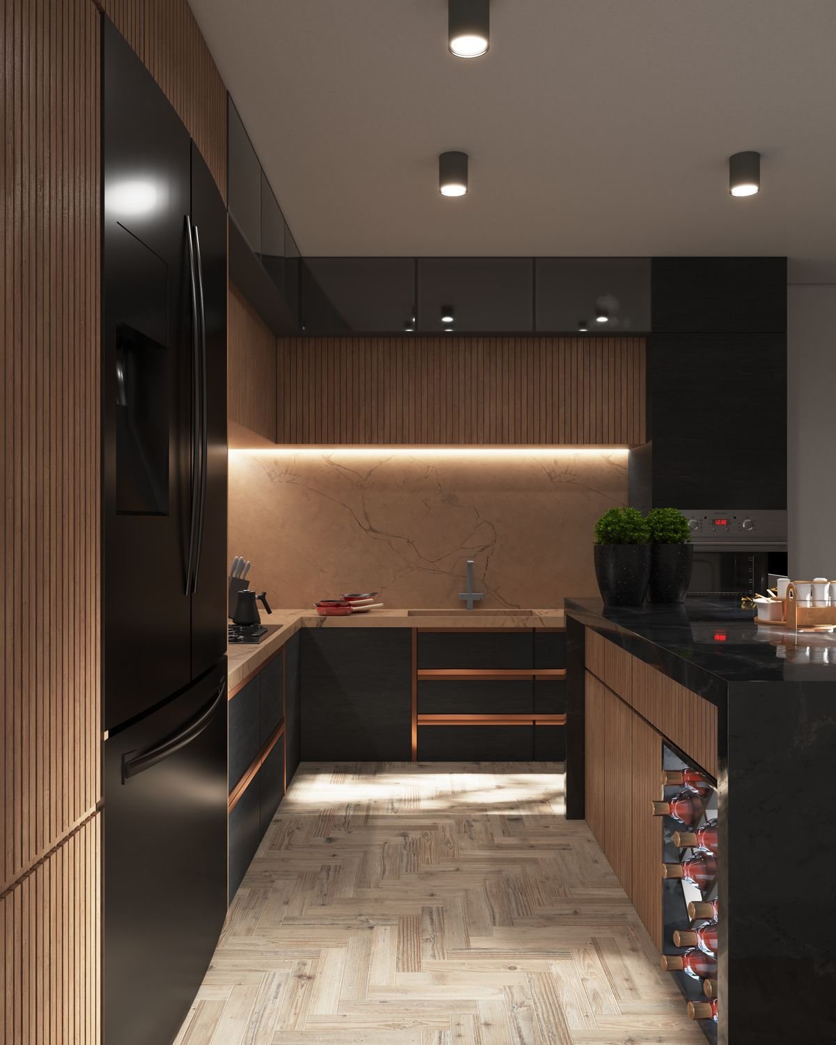 Under-Cabinet Task Lighting for a Modern Kitchen