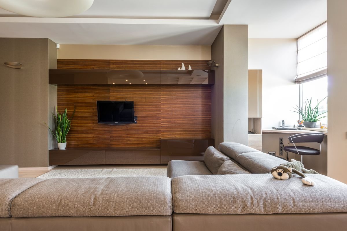 TV Unit Wall Designed and Previewed in 3D