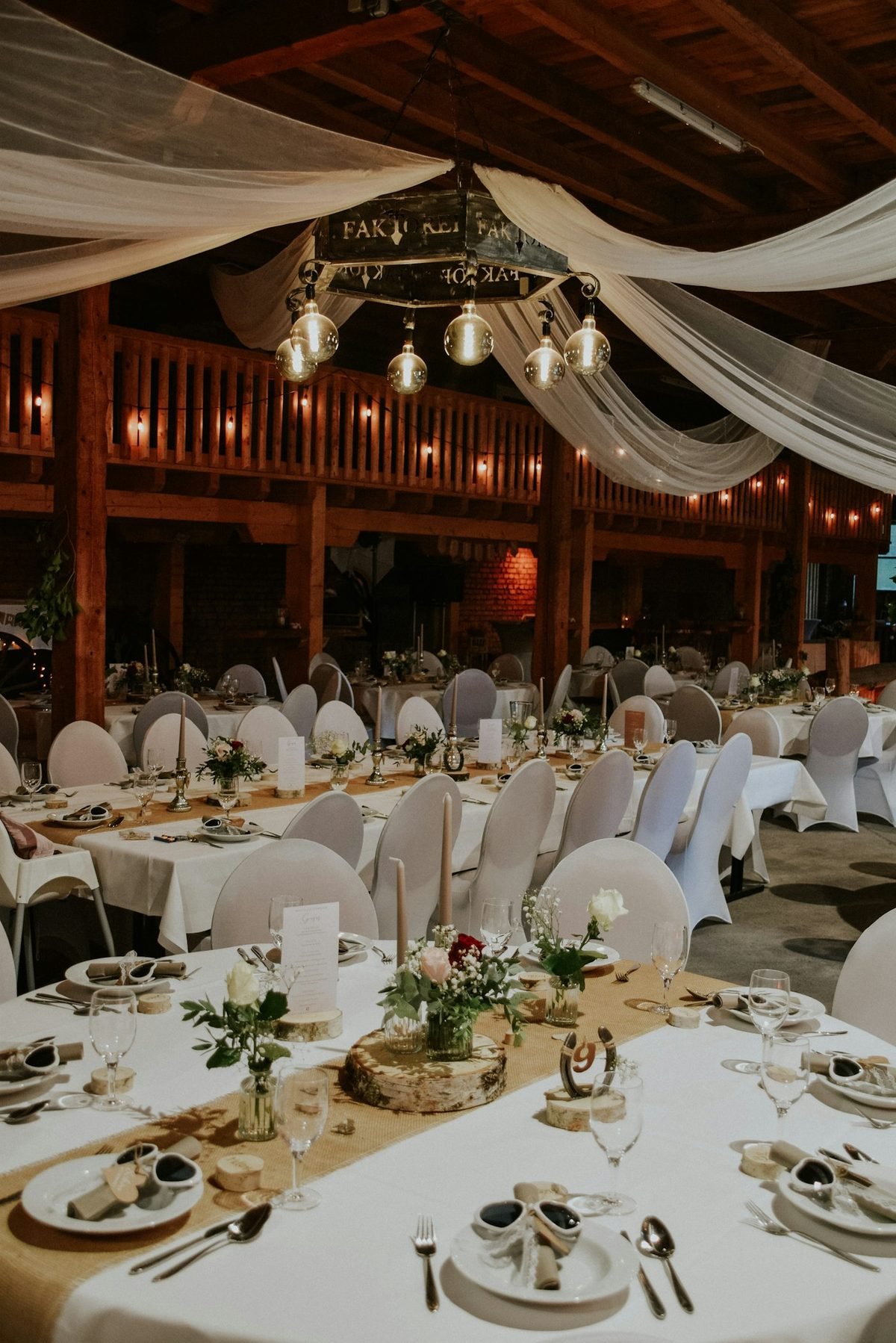 Draped Event Marquee Set for a Formal Reception