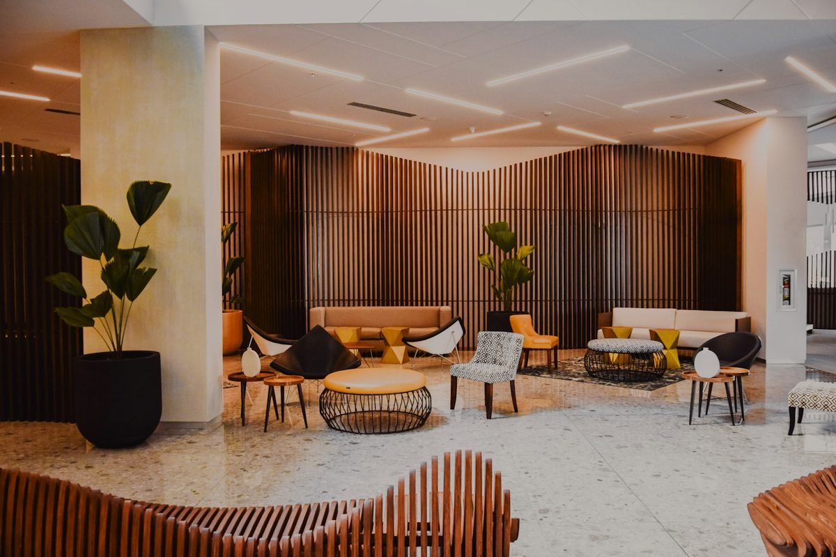 Hotel lobby and reception design