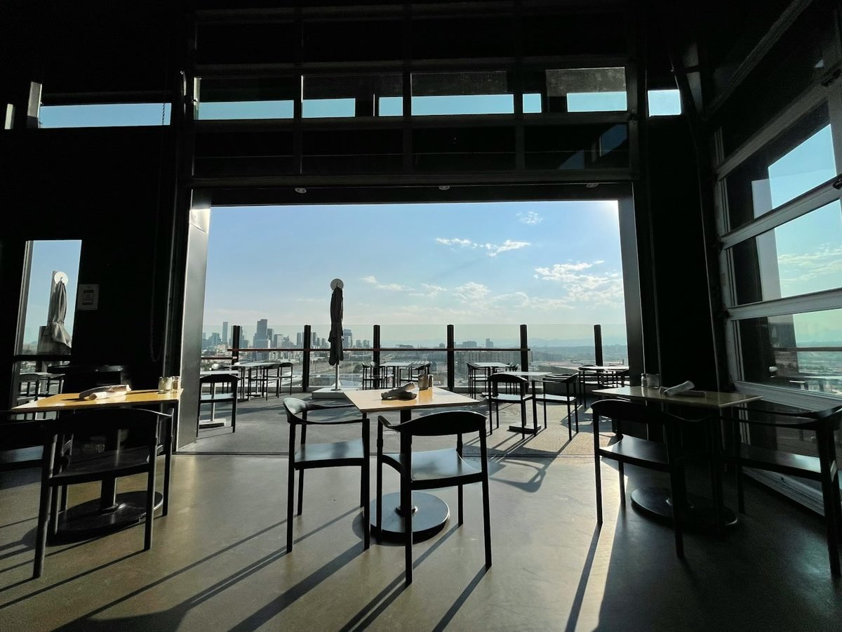 Open-Air Rooftop Lounge with Panoramic City Views
