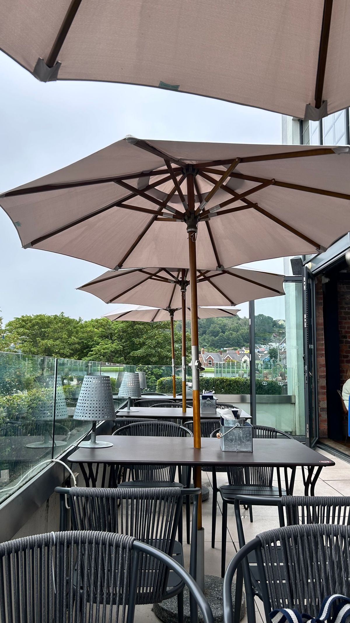 Garden Rooftop Terrace with Umbrella-Shaded Seating
