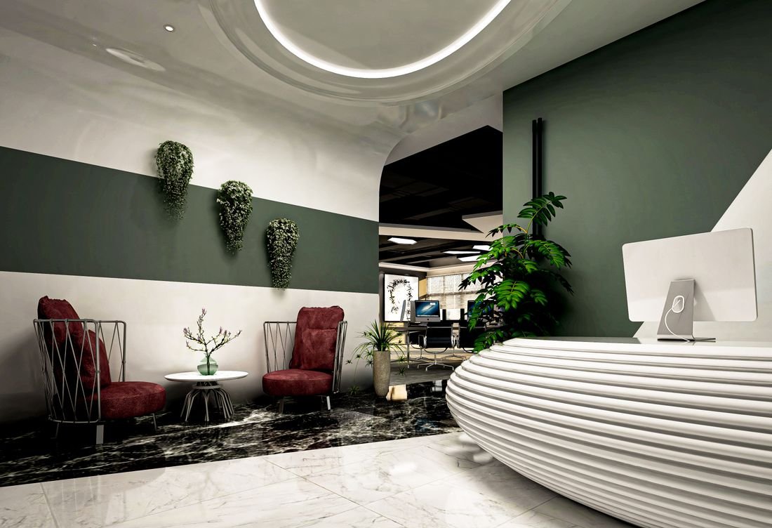 Reception & Brand Wall: Your first impression